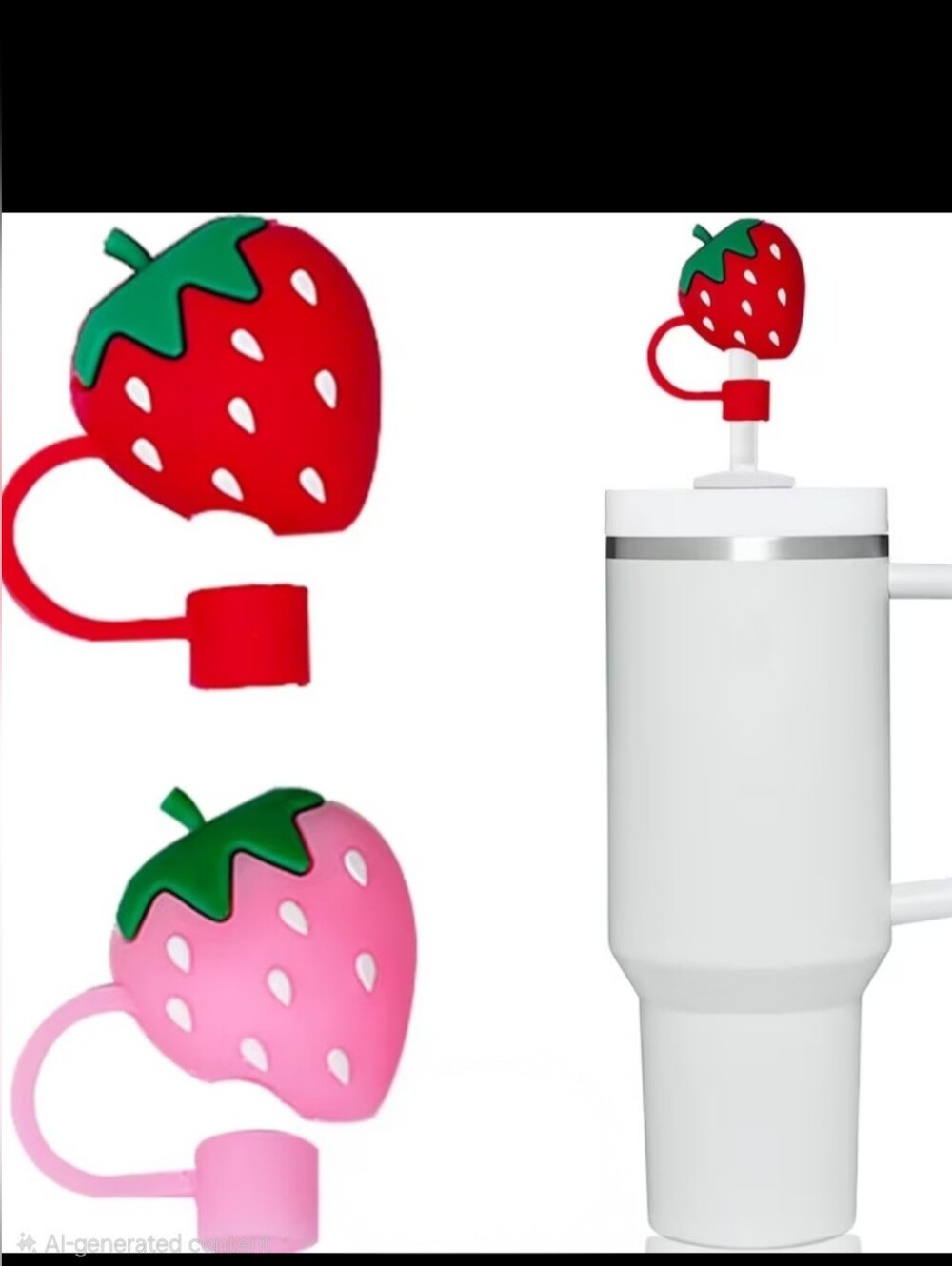 🫟 Tumbler Straw Covers 2pc Red / Pink